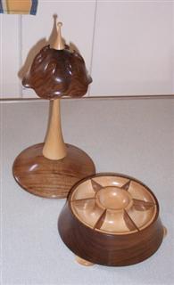 Jewelry stand with bowl by Howard Overton